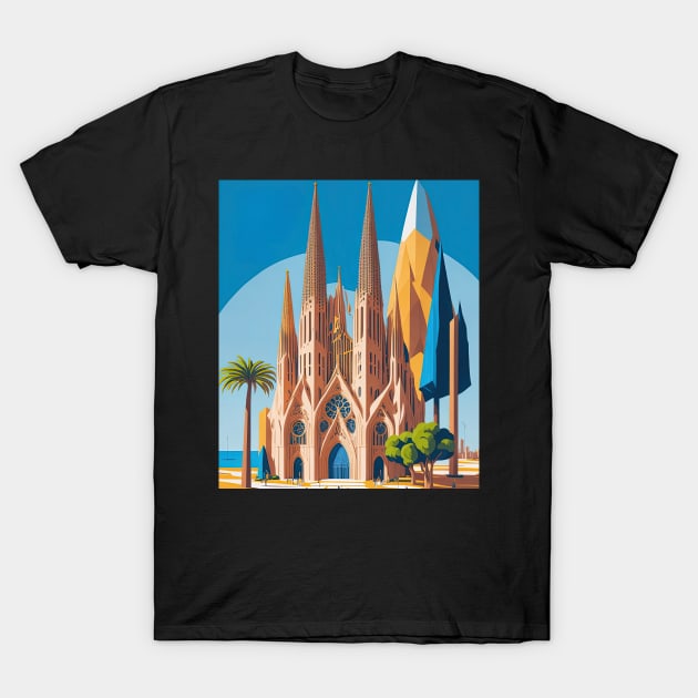 Sagrada Familia T-Shirt by fleurdesignart